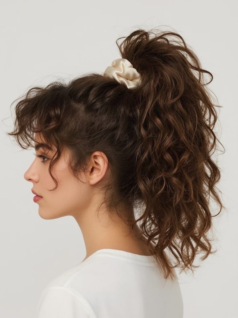 Hair Styles Curly Hairstyles: Pineapple Updo
