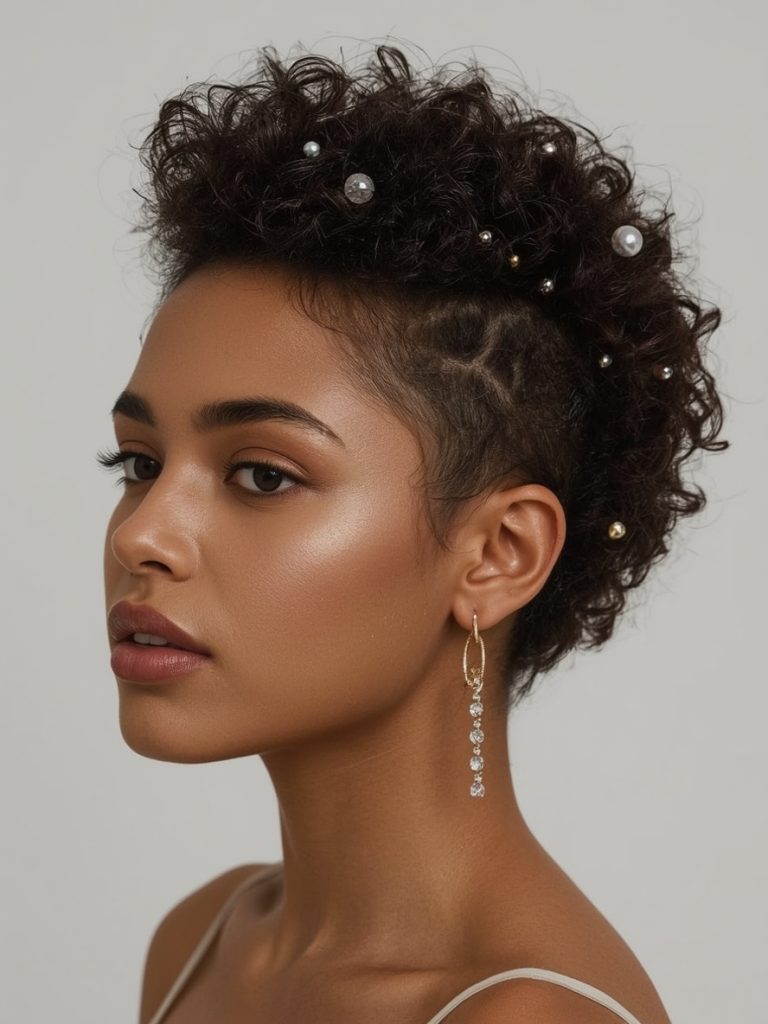 Tapered Natural Hair Mohawk