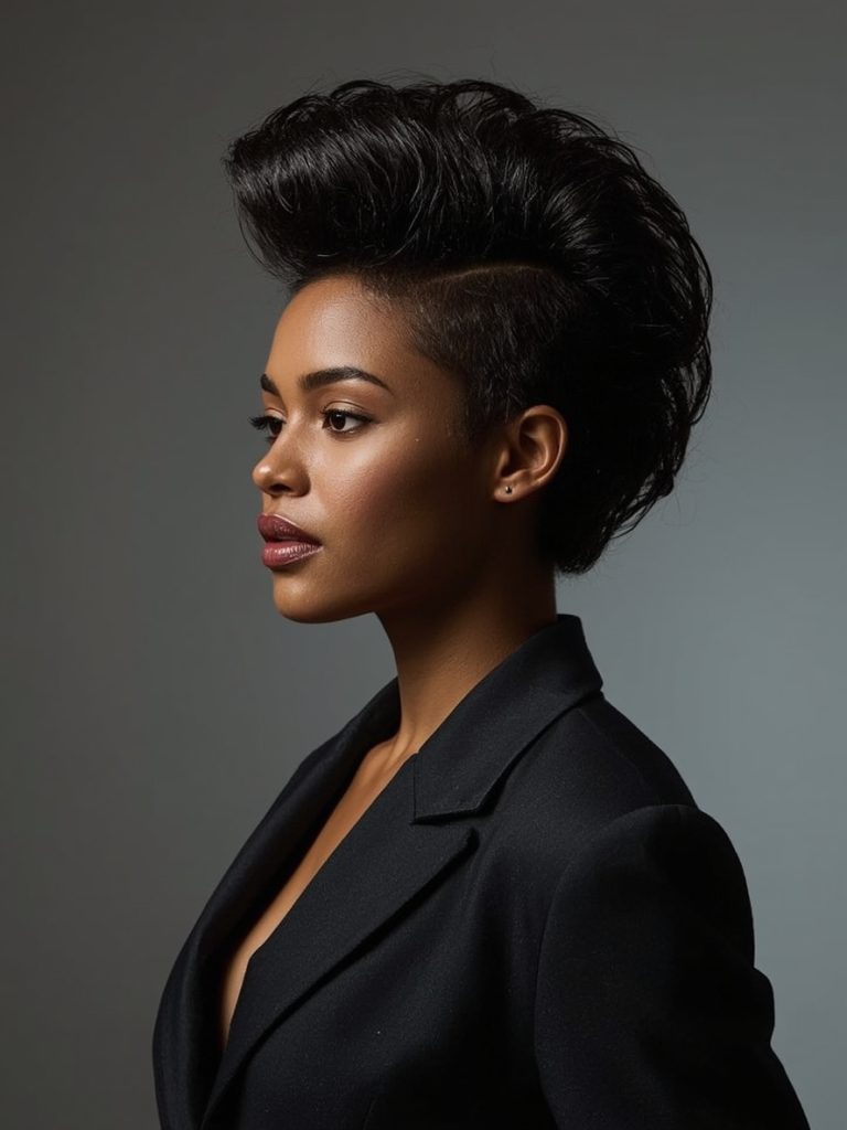 Twisted Natural Hair Mohawk