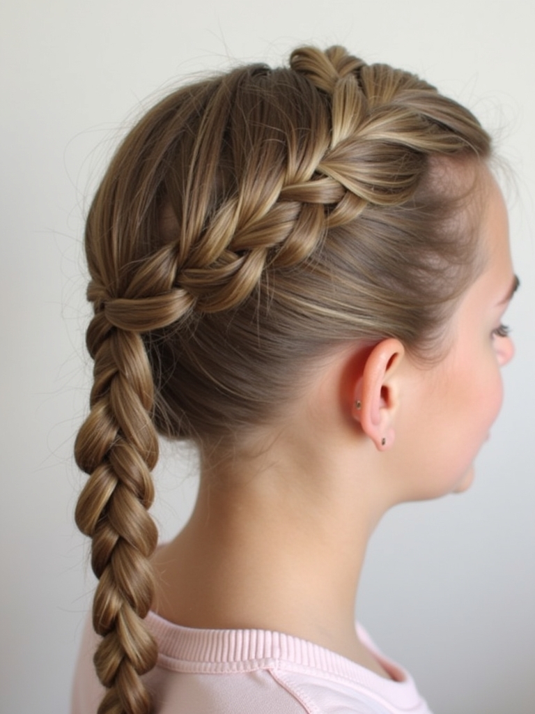 Hairstyles For School: Low Bun with Pearl Accents