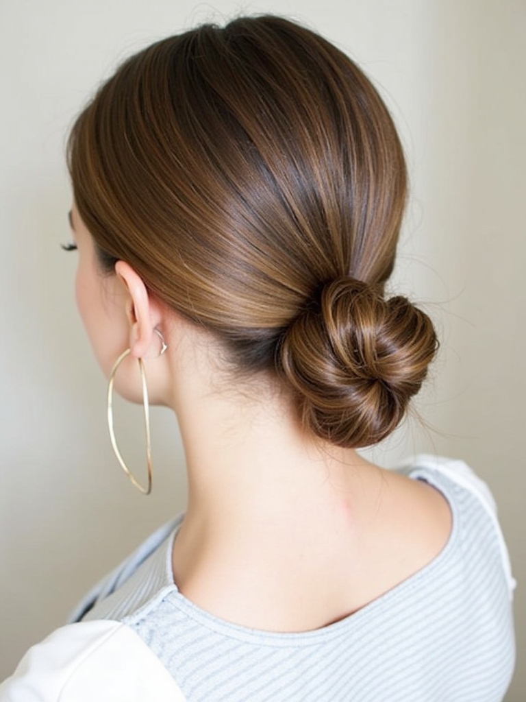 Hairstyles For School: Half-Up Twist with Ribbon
