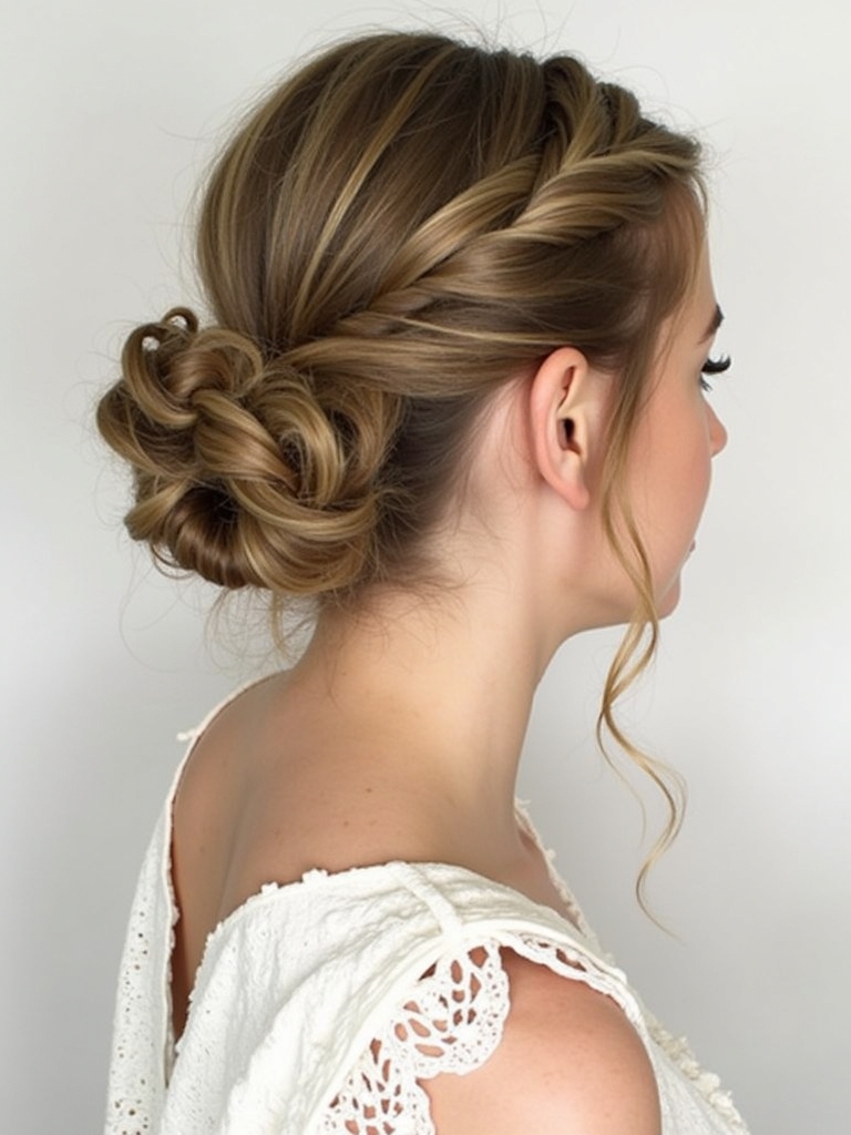 Hairstyles For School: Half-Up French Braid