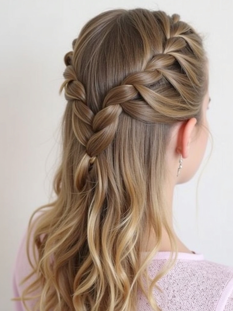 Hairstyles For School: Half-Up Hair Bow