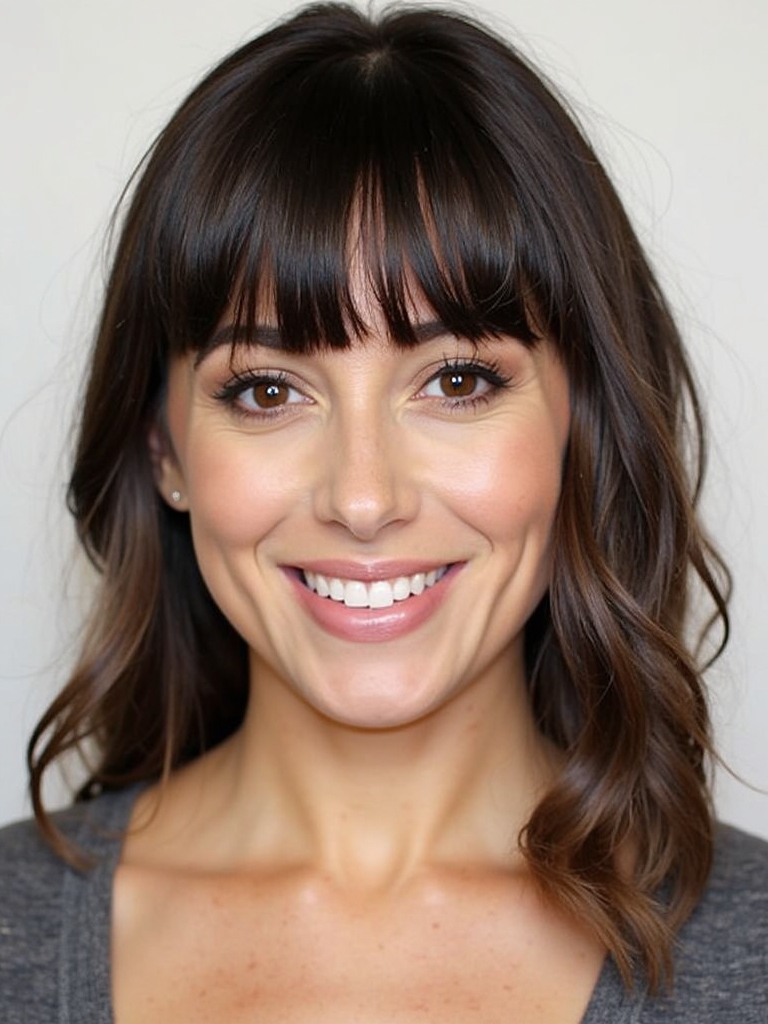 Face Framing Curtain Bangs: The Low-Maintenance Style