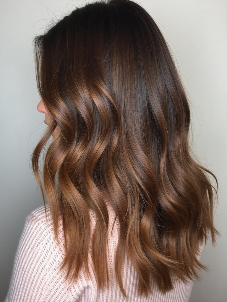 Molten Lava Caramel Balayage