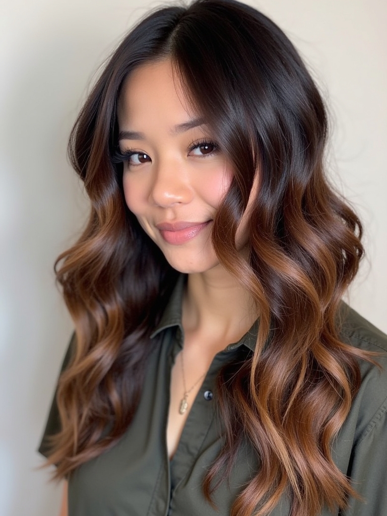 Coffee Bean Caramel Balayage