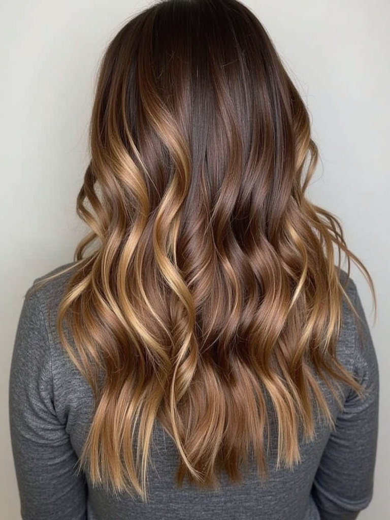 Maple Syrup Caramel Balayage