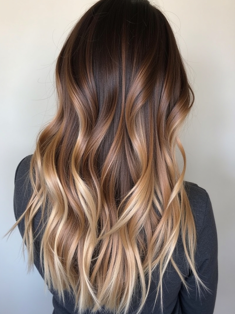Golden Bronze Caramel Balayage