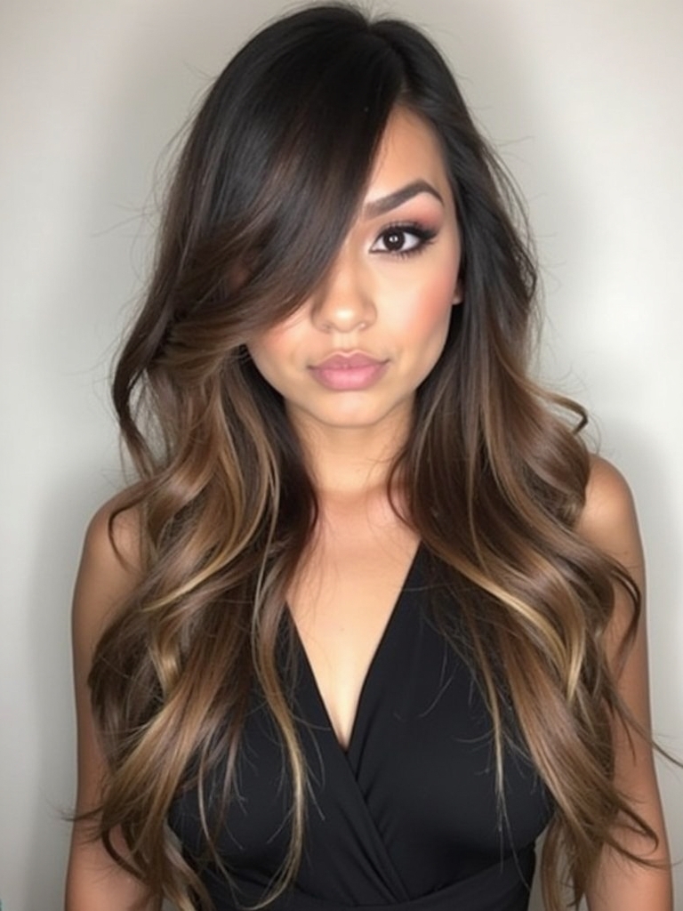 Long Haircut Ideas: Half-Up Half-Down with a Twist