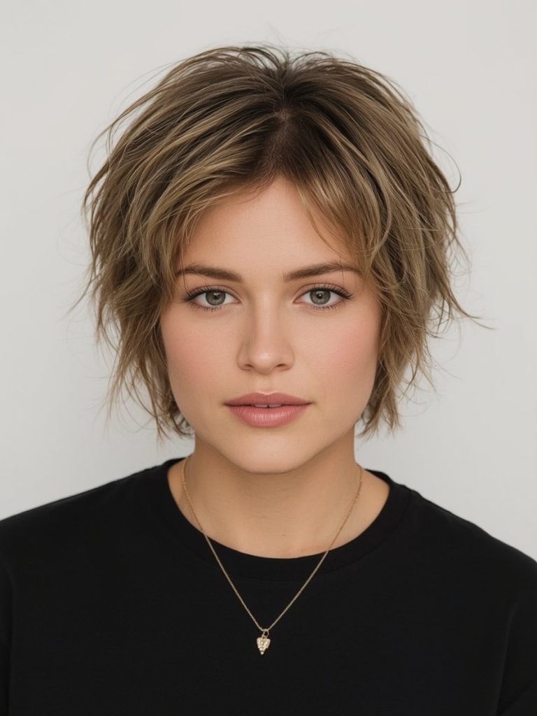 Hairstyle For Thin Fine Hair Over 50: The Curly Pixie