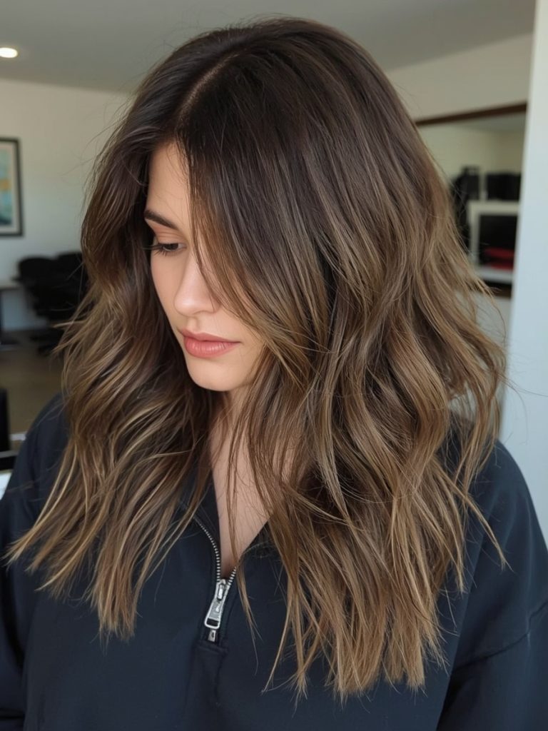 Caramel Twilighting: Subtle Caramel Highlights On Brown Hair