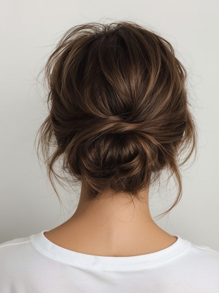Brunette Summer Hair 2025: Textured Brunette Shag