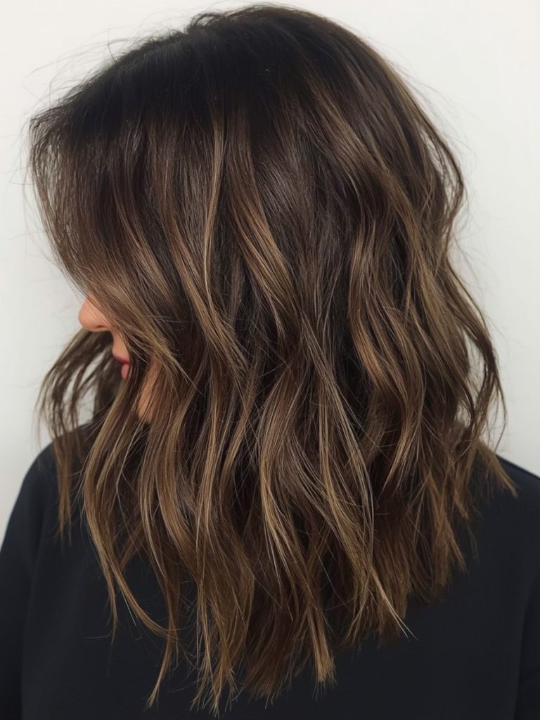 Caramel Ombre: Gradient Caramel Highlights On Brown Hair