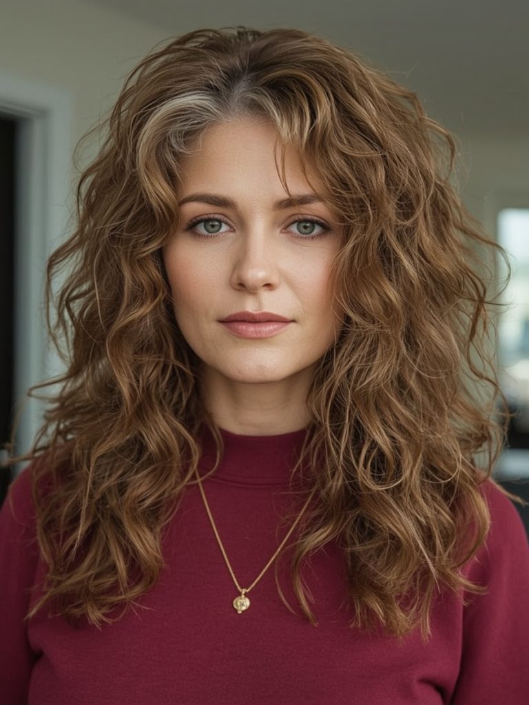Long Hair Older Women: Soft Balayage with Subtle Layers
