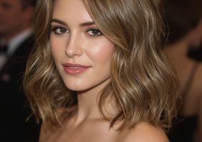 Teddy Bronde Hair Colour: Top Knot Bun