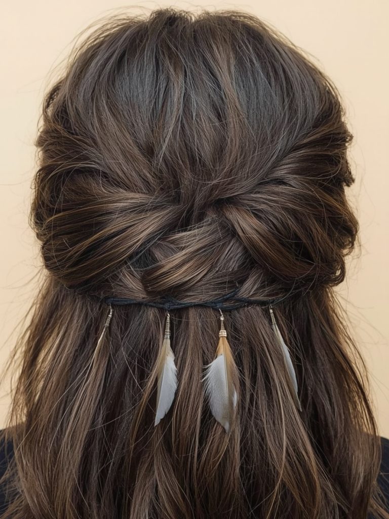 Hair Wrap Designs: The Chain Charm