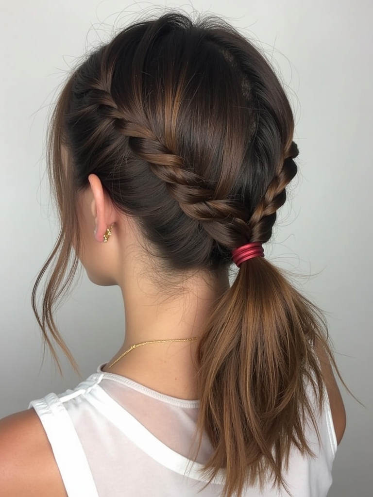 Collarbone Length Hair: Waterfall Braid