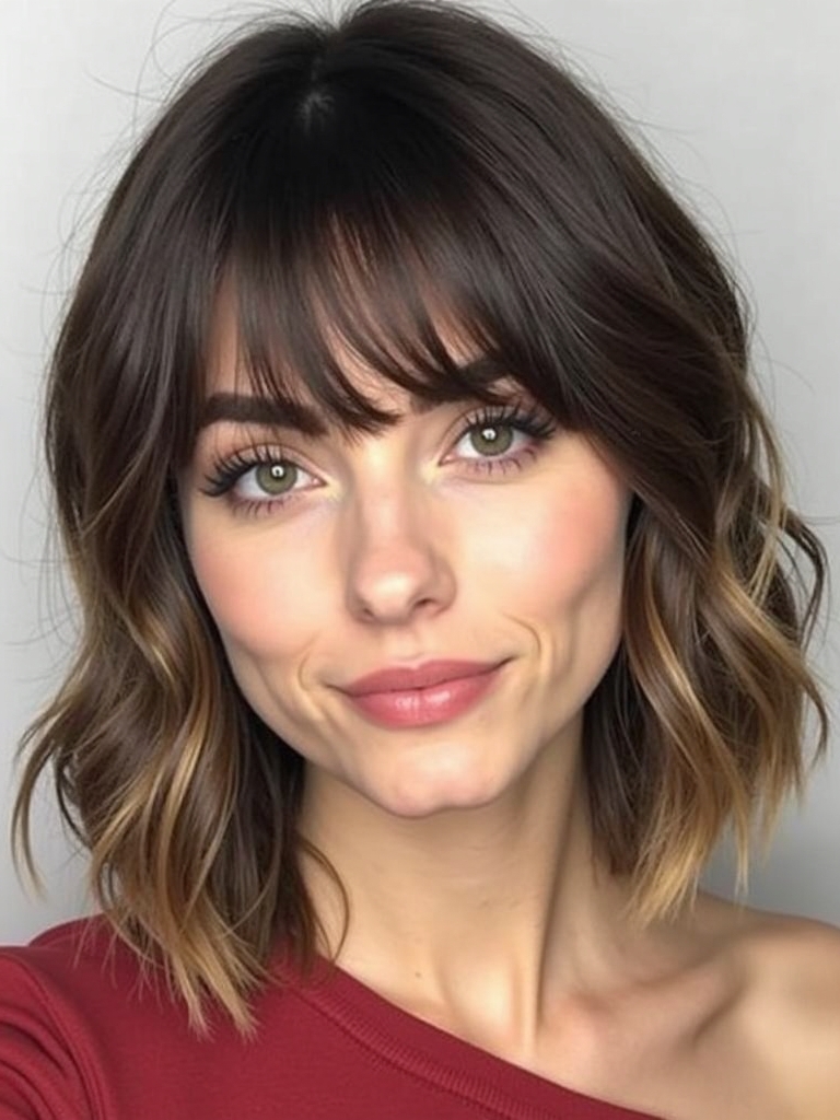 Collarbone Length Hair: Twisted Half-Updo