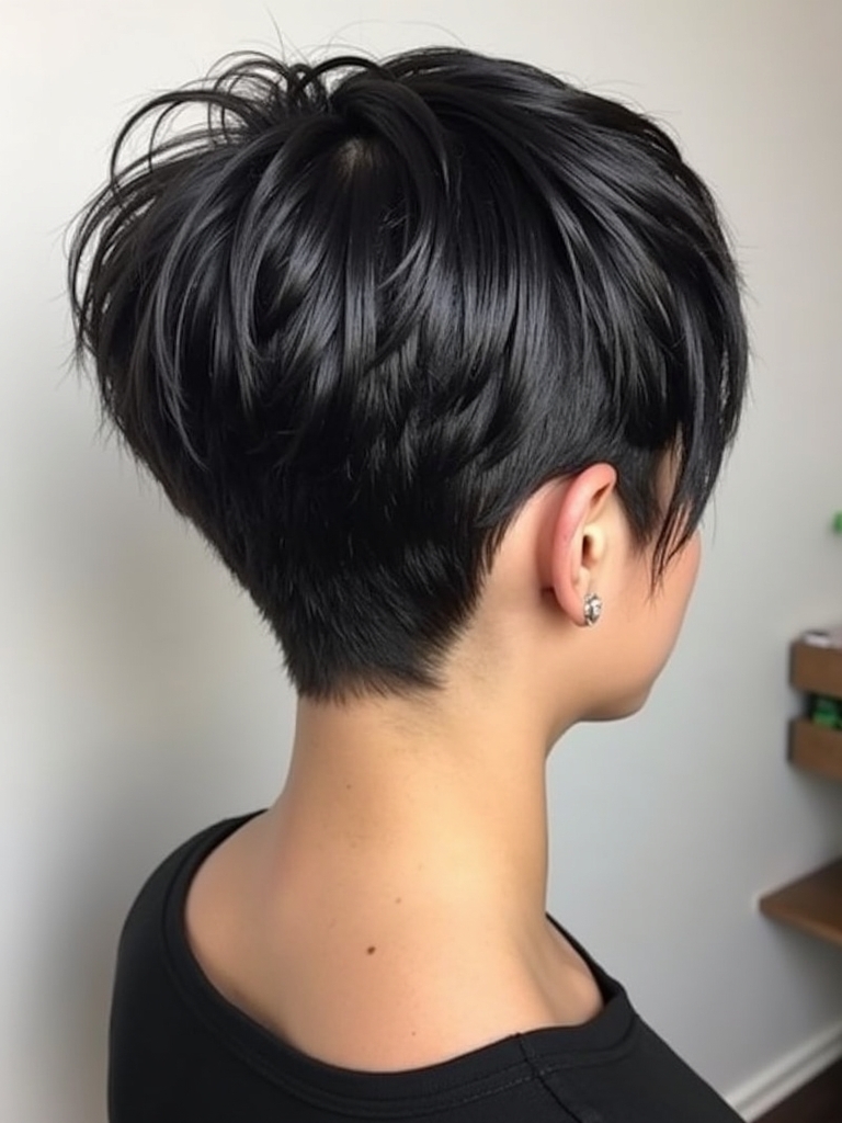 Pixie Cut Back View: The Classic Taper